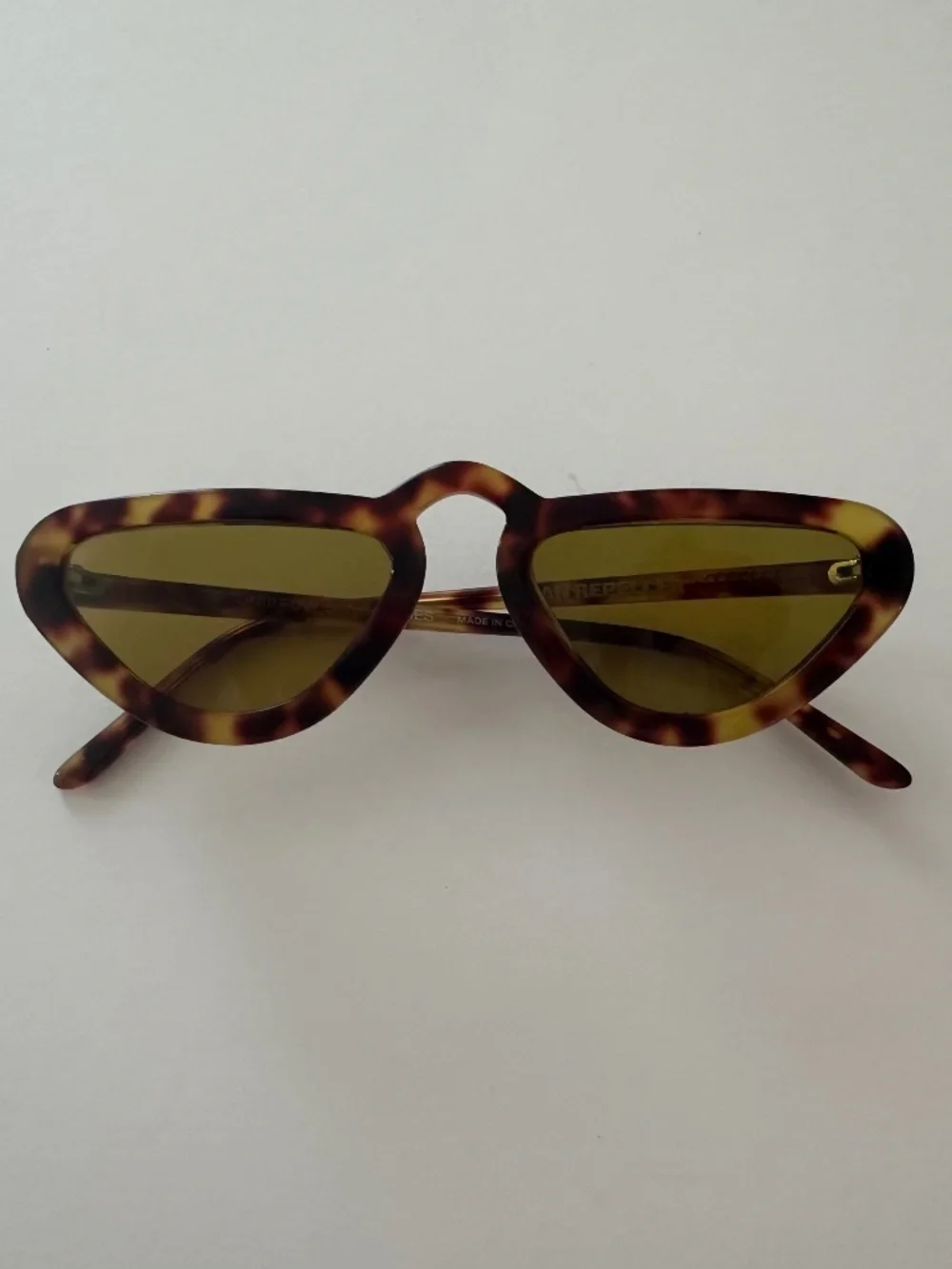 MAN REPELLER Uni-Brow Sunglasses Brown Tortoise Shell - Picture 1 of 6